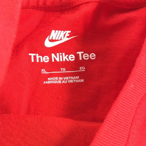 THE NIKE TEE "JUST DO IT" RED GRAPHIC T-SHIRT MENS XL - Picture 4 of 4